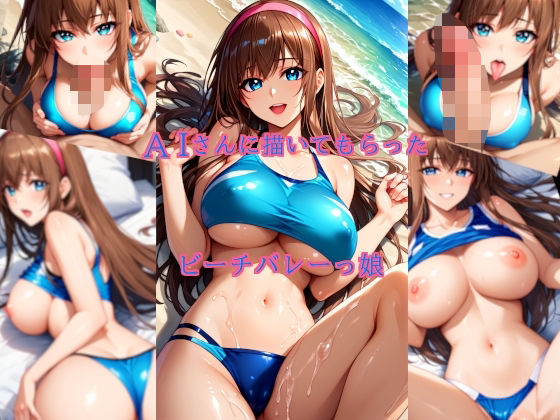 AIさんに描いてもらったビーチバレーっ娘(参番茶屋) [d_655915]