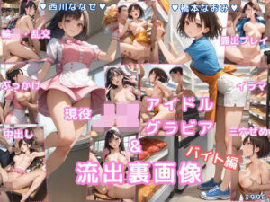 グラビア＆裏画像 バイト編 JKアイドル 西川ななせ＆橋本なおみ(AIらぼんぬ) [d_656000]