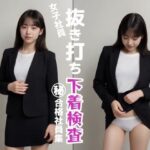 【動画  抜き打ち下着検査】スカートをおろして下着を確認する動画(ぽるえち) [d_657056]