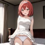 【高解像度】R-18イラスト集  赤髪ショートの王女が弱みを握られて…(LiveAi) [d_657065]