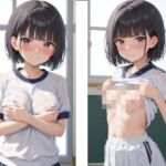 「嫌な顔されながらおっぱい見せてもらう」AIイラスト集 vol.2(aki) [d_657754]