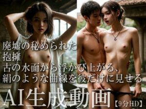 【9分HD】廃墟の秘められた抱擁――古の水面から浮かび上がる、絹のような曲線を彼だけに見せる(AItuner) [d_657771]