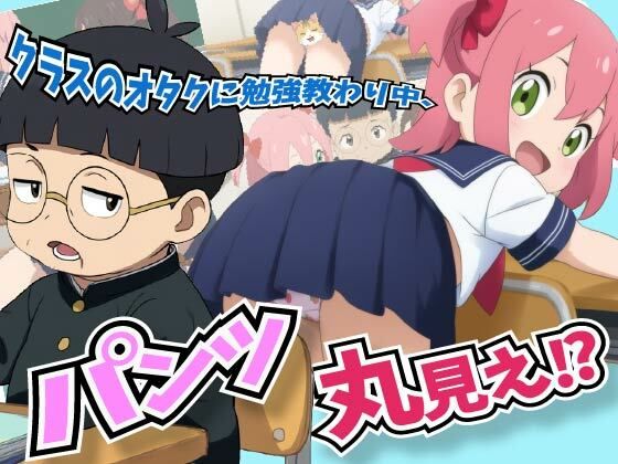 【アニメ試し見あり】クラスのオタクに勉強教わり中にパンツ丸見えな事に気付いてない娘Σ（゜Д゜）！(あにみょん本舗★) [d_658817]
