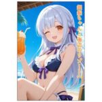 銀髪ちゃんと海辺のリゾートへ(うにうに屋) [d_659085]