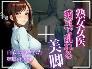 熟女女医が脚で誘う、ストッキング越しの背徳(秘密の熟女園) [d_659098]