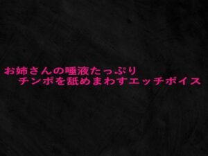 お姉さんの唾液たっぷりチンポを舐めまわすエッチボイス(Studio voice) [d_660545]
