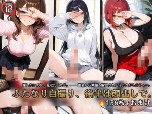 ふたなり自撮り、後半は顔出しで。【動画付き】(えーあい女の子) [d_660969]