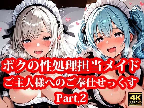 専属の性処理担当メイド達の性欲が強すぎる件！ Part2(メイドRoom247) [d_661140]
