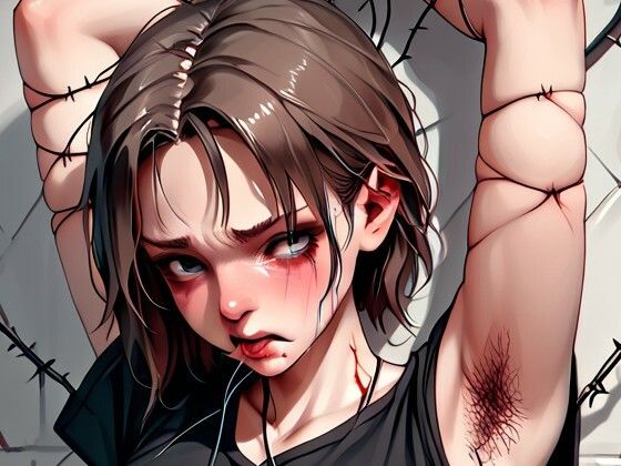 近未来女性兵士鉄線拷問1(同人集団とるとれす) [d_661613]