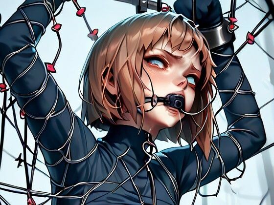 近未来女性兵士鉄線緊縛1(同人集団とるとれす) [d_661626]