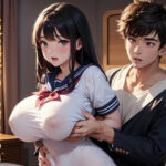 カレ友の極太チ〇コの虜になった巨乳女子〇生(南花音) [d_661748]