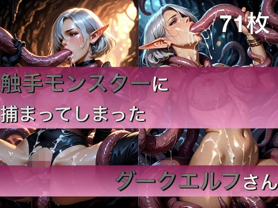 触手モンスターに捕まってしまったダークエルフさん-71枚-(ホットロード) [d_662081]