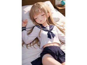 眠っている制服娘を全裸にする(silvershop) [d_662650]