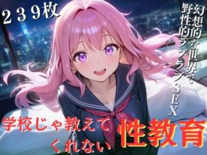 学校じゃ教えてくれない性教育-幻想的な世界で野性ラブラブSEX-（239枚）(にじいろ@AI城) [d_662812]