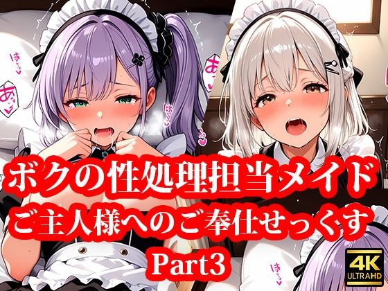 専属の性処理担当メイド達の性欲が強すぎる件！ Part3(メイドRoom247) [d_662990]