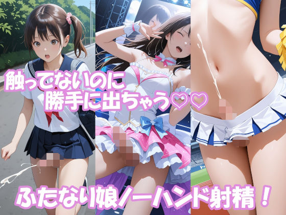 触ってないのに勝手に出ちゃう！ふたなり娘ノーハンド射精(モエンプト) [d_665326]