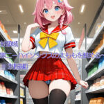 絶対領域〜黒ニーハイソックスの太ももを眺める〜（JK制服編）縦型(120×75の部屋) [d_665871]