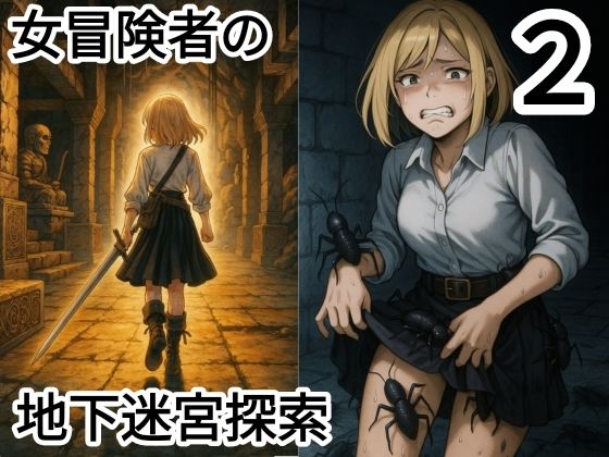 女冒険者の地下迷宮探索2（蟲姦、豚姦、オーク、ダークファンタジー）(dia202503) [d_665998]