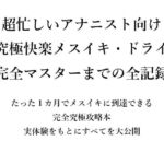 超忙しいアナニスト向け （はーと）究極快楽メスイキ・ドライ（はーと） 完全マスターまでの全記録  たった1カ月でメスイキに到達できる 完全究極攻略本 実体験をもとにすべてを大公開(メスイキ？ドライオーガズム？研究所) [d_666160]