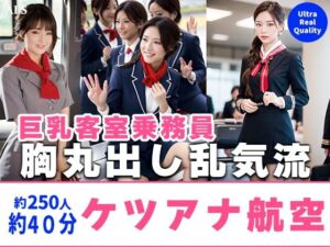 【約40分】『ケツアナ航空』客室乗務員、胸丸出し乱気流。-AIで描く究極の美女達-(AIで絶世の美女を作る) [d_666638]