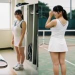 テニスウエアの爆乳アイドル(AI busty women) [d_668161]