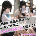 【家庭教師の黒髪お姉さんが親のいない時間にいろんなえっちなことを教えてくれる】(性癖ストライカー) [d_668438]