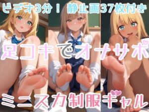 【ビデオ3分】足コキでオナサポ！ミニスカ制服ギャル！【静止画37枚付き】(ひろぴょん工房) [d_668734]