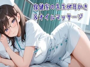 【耳かき/ASMR】保健室の先生の耳かき＆オイルマッサージ(せみなっつ) [d_670977]