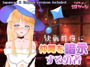 決戦前夜に仲間を暗示する勇者(プスっと18ゲージ) [d_671090]