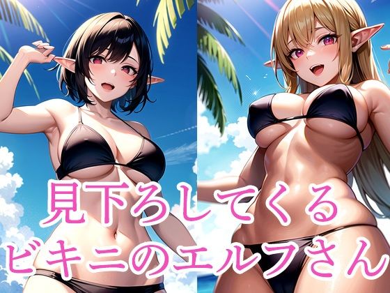 見下ろしてくるビキニのエルフさん(さささ) [d_515328]