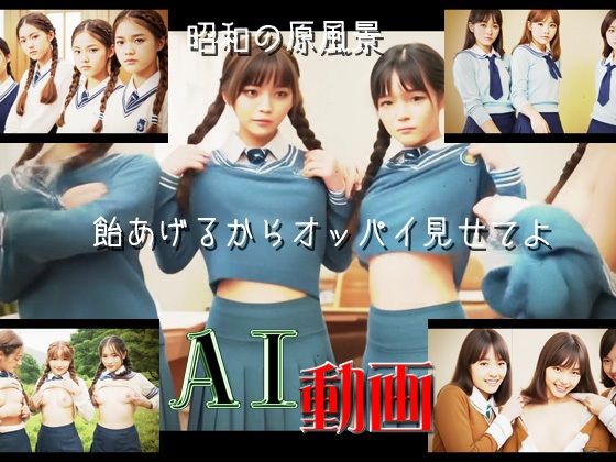 AI動画〜昭和の原風景〜飴あげるからオッパイ見せてよ(爆破瓜脳サイト) [d_624804]