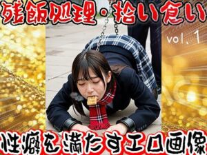 【フェチ】残飯処理・拾い食い【奴●・家畜・ペット】1(少女天国) [d_653324]