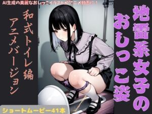 地雷系女子のおしっこ姿 和式トイレ編 アニメバージョン(P-AI planning) [d_653539]