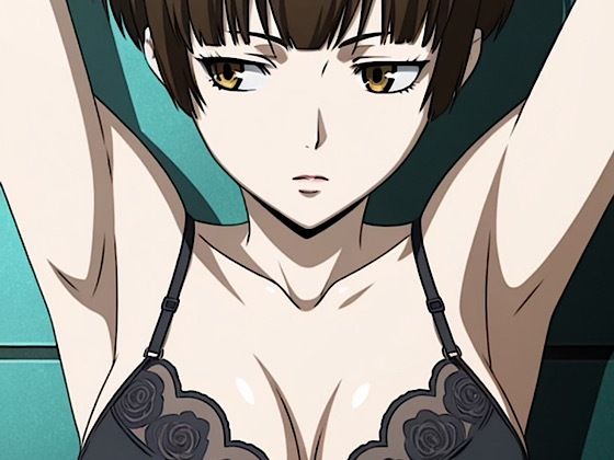 【女監視官】逆に監視され黒下着姿大拡散！！(紺のソックス) [d_671349]