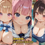 巨乳の妹達が学校でもエッチなので生挿入したらもっとラブラブになった「お兄ちゃんにいっぱい出してほしい」(nes_aiart) [d_674152]