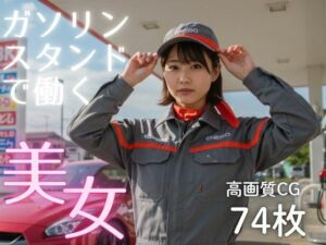 ガソリンスタンドで働く美女(AI-AYA) [d_679808]