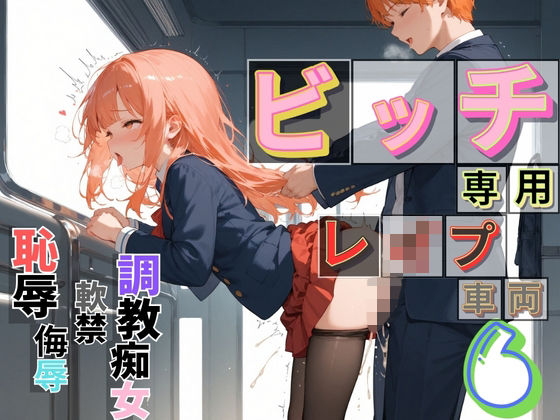 ビッチ用レ●プ車両！乗ったら終点まで乗り継ぎまくってください6【制服美少女の厳選CG375枚収録】(アオとハル) [d_680113]