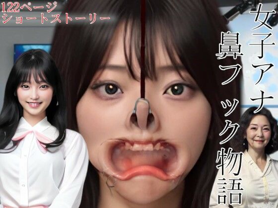 女子アナ顔面恥辱鼻フック物語(お鼻愛好倶楽部) [d_680700]