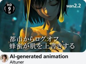 【9分HD】都市からログオフ――蜂蜜が肌を上書きする(AItuner) [d_686216]