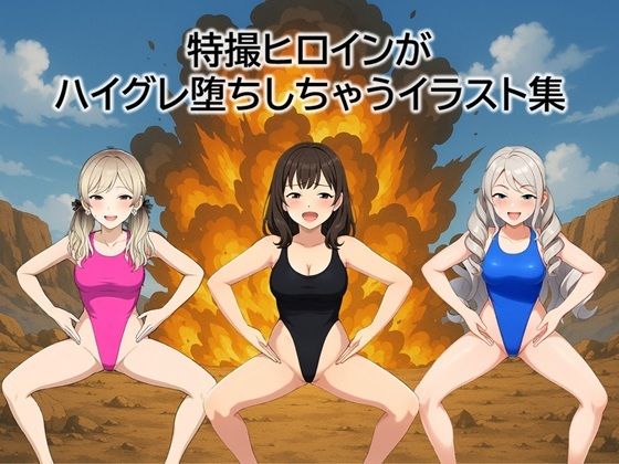 特撮ヒロインがハイグレ堕ちしちゃうイラスト集(茶色むつき) [d_688280]