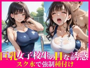 巨乳女子校生のHな誘惑〜スク水で強●種付け〜(ココナッツ) [d_632619]