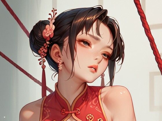 緊縛イラスト集1（チャイナ服編）(同人集団とるとれす) [d_671354]