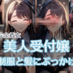 【完全着衣】美人受付嬢 制服と髪にぶっかけ(リオ＠制服少女) [d_673802]