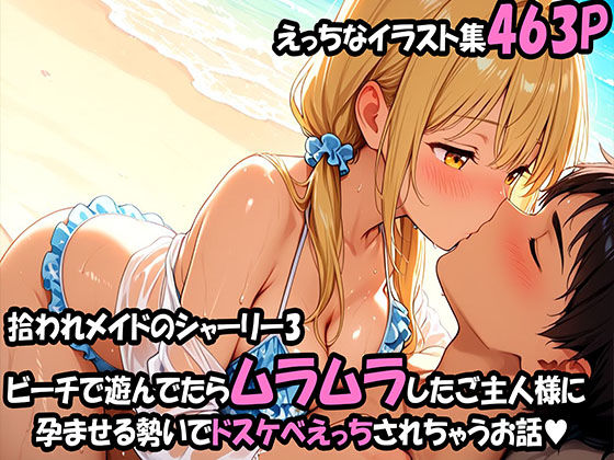 拾われメイドのシャーリー 3 ビーチで遊んでたらムラムラしたご主人様に孕ませる勢いでドスケベえっちされちゃうお話(えっちなメイド喫茶) [d_689171]