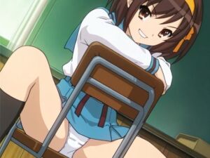 涼宮ハ〇ヒのパンチラCG集（全100枚）_model2(パンチラManiax) [d_689578]