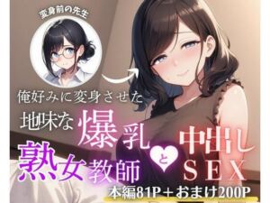 俺好みに変身させた地味な爆乳熟女教師と中出しSEX(まんまん屋) [d_690270]