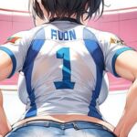 バレーボールホットパンツ尻破れ(naoji22222) [d_691147]