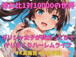 男女比1対10000の世界 ギリシャ女子とセックスし放題でちんぽが乾く暇もないヤリ放題ハーレムライフ！！(TailorFetiAI-Pix) [d_692898]