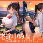 帰宅途中の女子〇生〜夕暮れ時の帰り道、外でどきどきエッチ(月城紅) [d_693839]