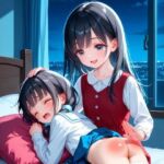 姉妹お尻叩きイラスト集(funafuna) [d_694168]